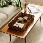Big Wavy Tray (Teak Stained) - hastshilp