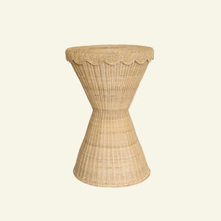 Rattan Damru side table