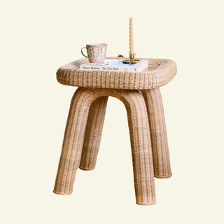 Iona Rattan Table/Wicker Side Table