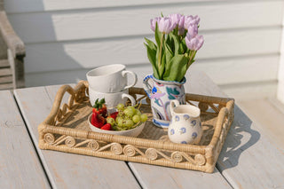 Ivy Rattan serving tray