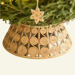 Lucia Rattan Christmas Tree Skirt - hastshilp