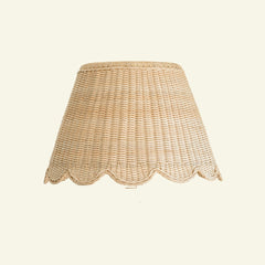 Rattan Mimi Scalloped Lampshade and pendant Large