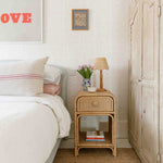 Rattan Mimi Scalloped Lampshade Small