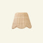 mimi Rattan scalloped lampshade small
