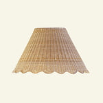 Rattan mimi scalloped lampshade xl