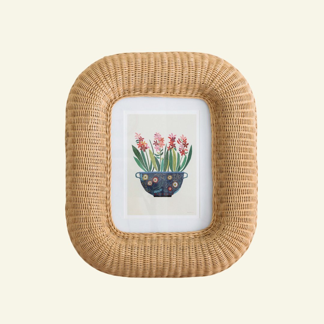 Rattan Nessie photo frame a4