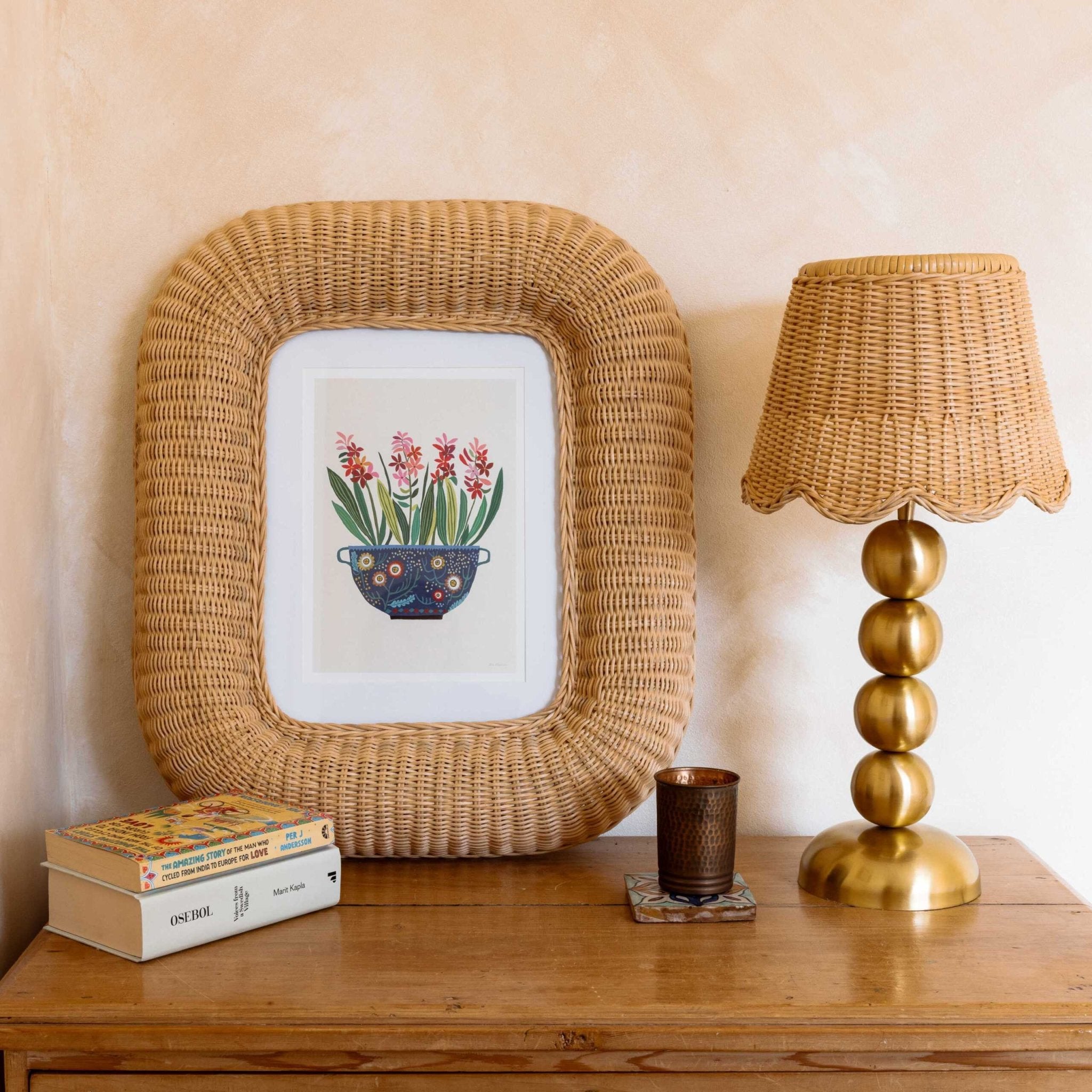 Nessie Rattan Photo Frame A4