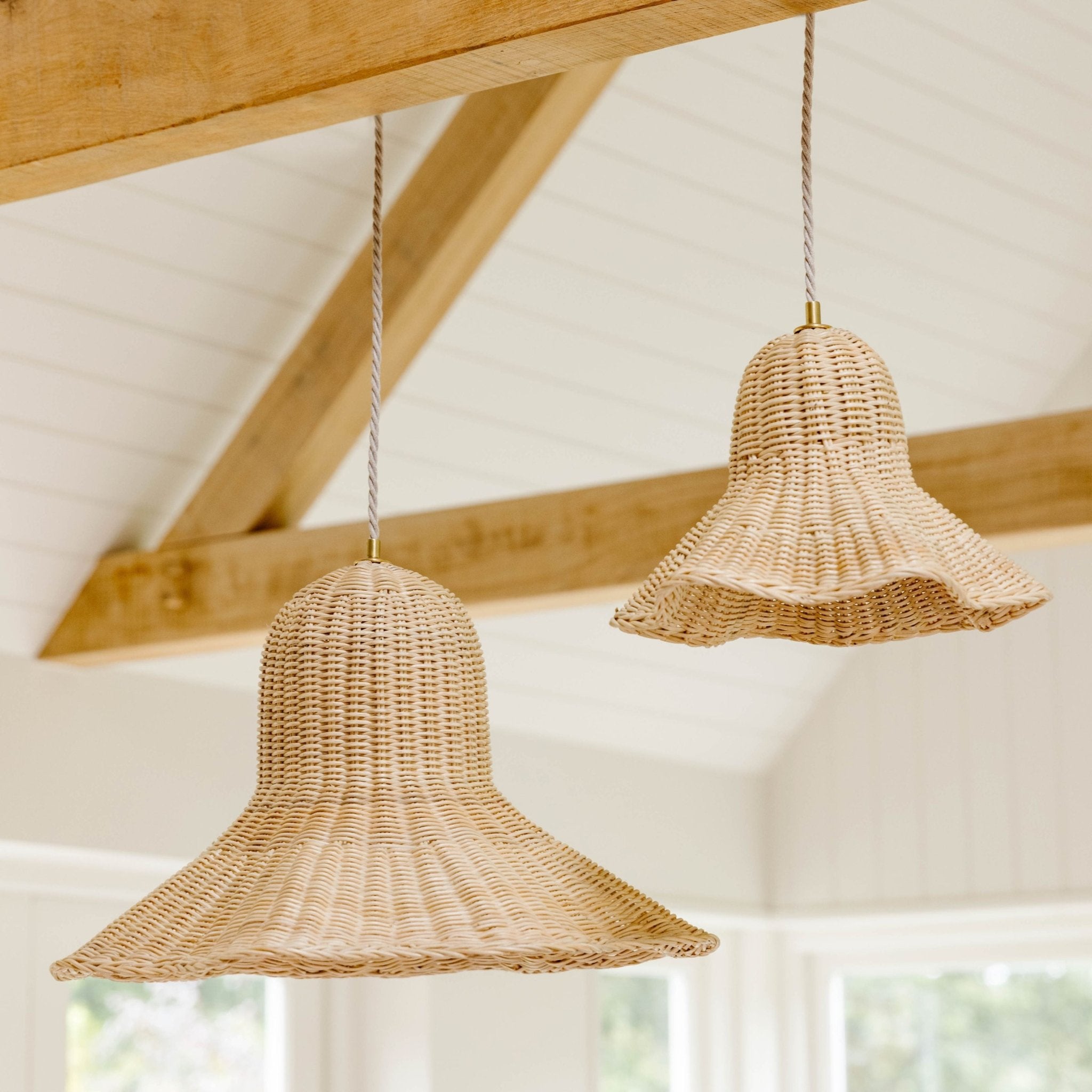 Octavia Rattan Pendant Large