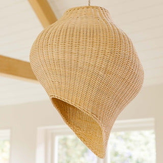 Rattan Shell Pendant/Wicker lampshade