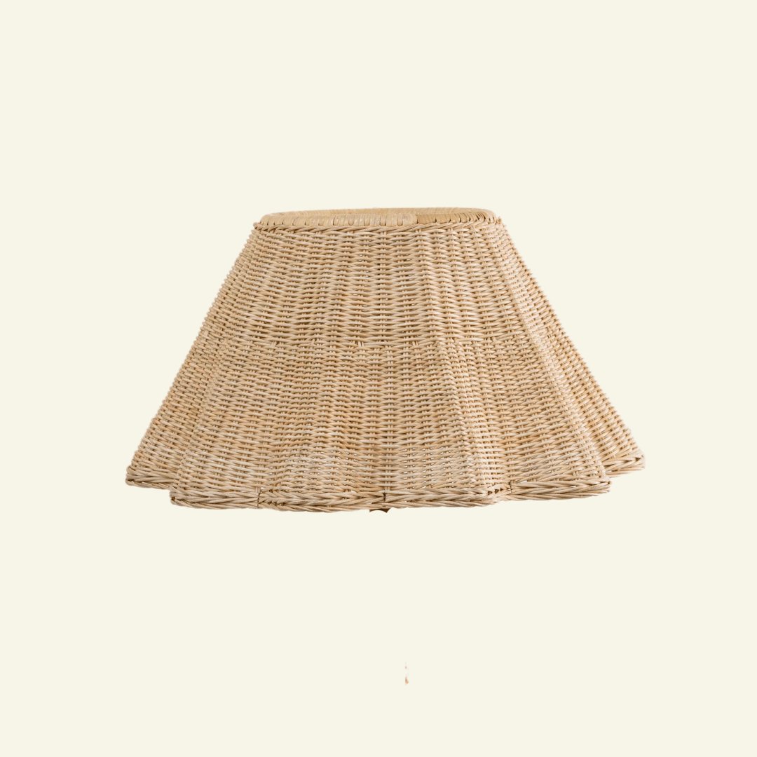 Rattan Wave Lampshade Large